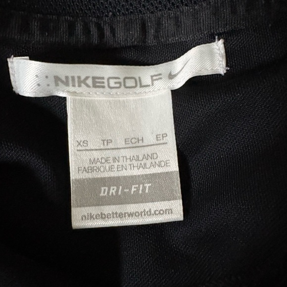 Nike Black Sleeveless Polo Top - Picture 4 of 5